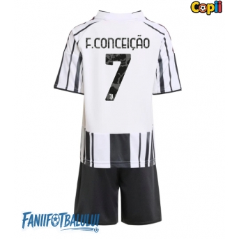 Juventus Francisco Conceicao #7 Echipament de Fotbal Replică 2025-26 Copii Acasa (+ Șorturi)